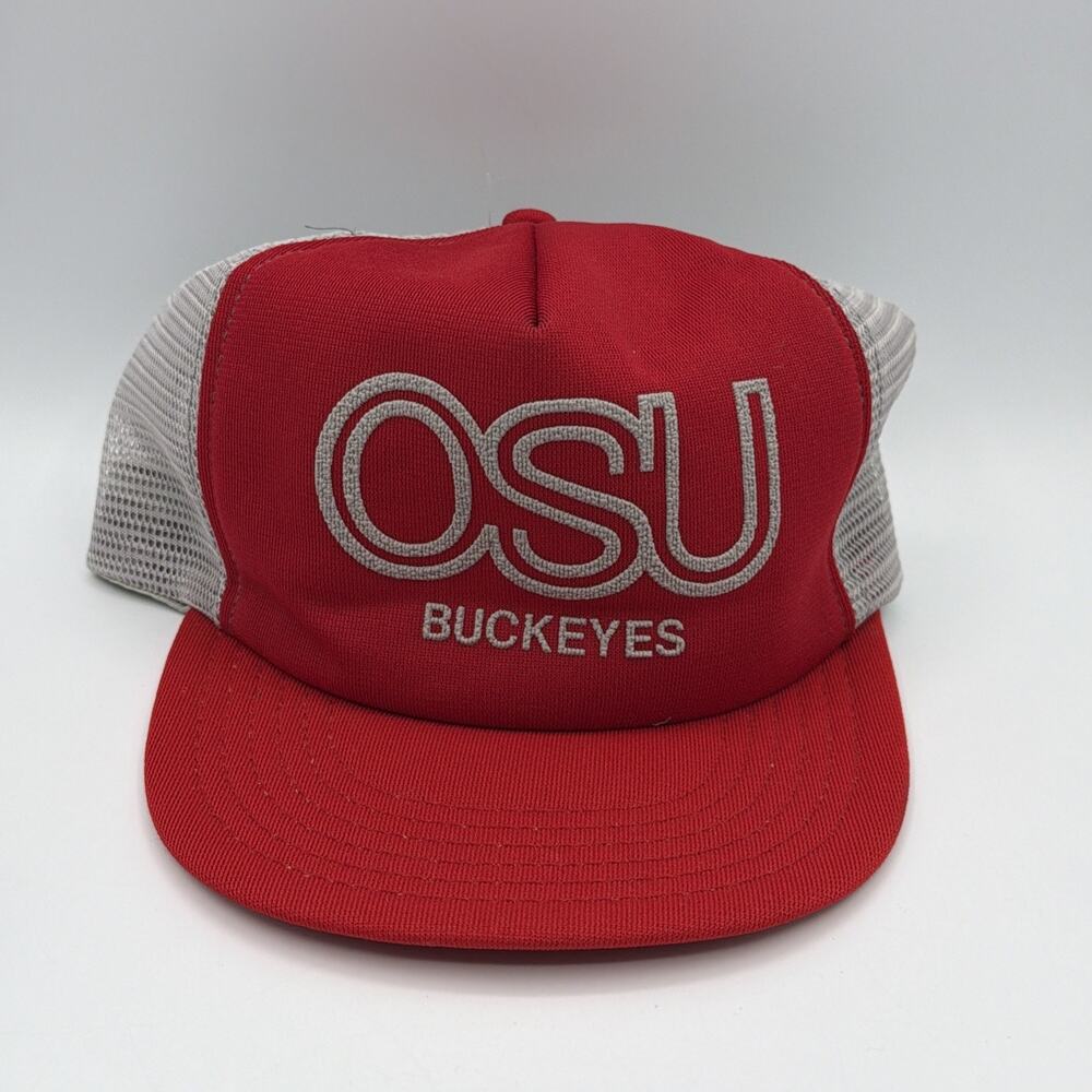 Vintage Ohio State Buckeyes OSU Snapback Trucker Hat Park Avenue Made in USA